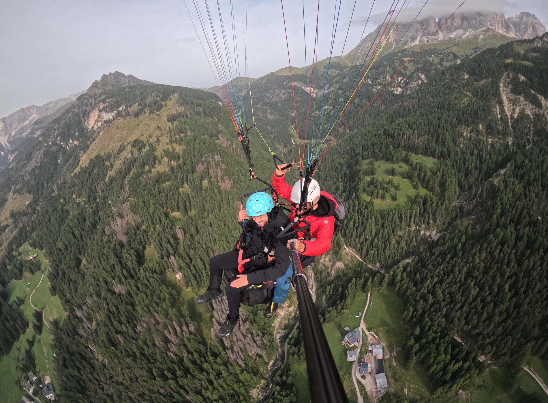 paragliding in Val di Fassa